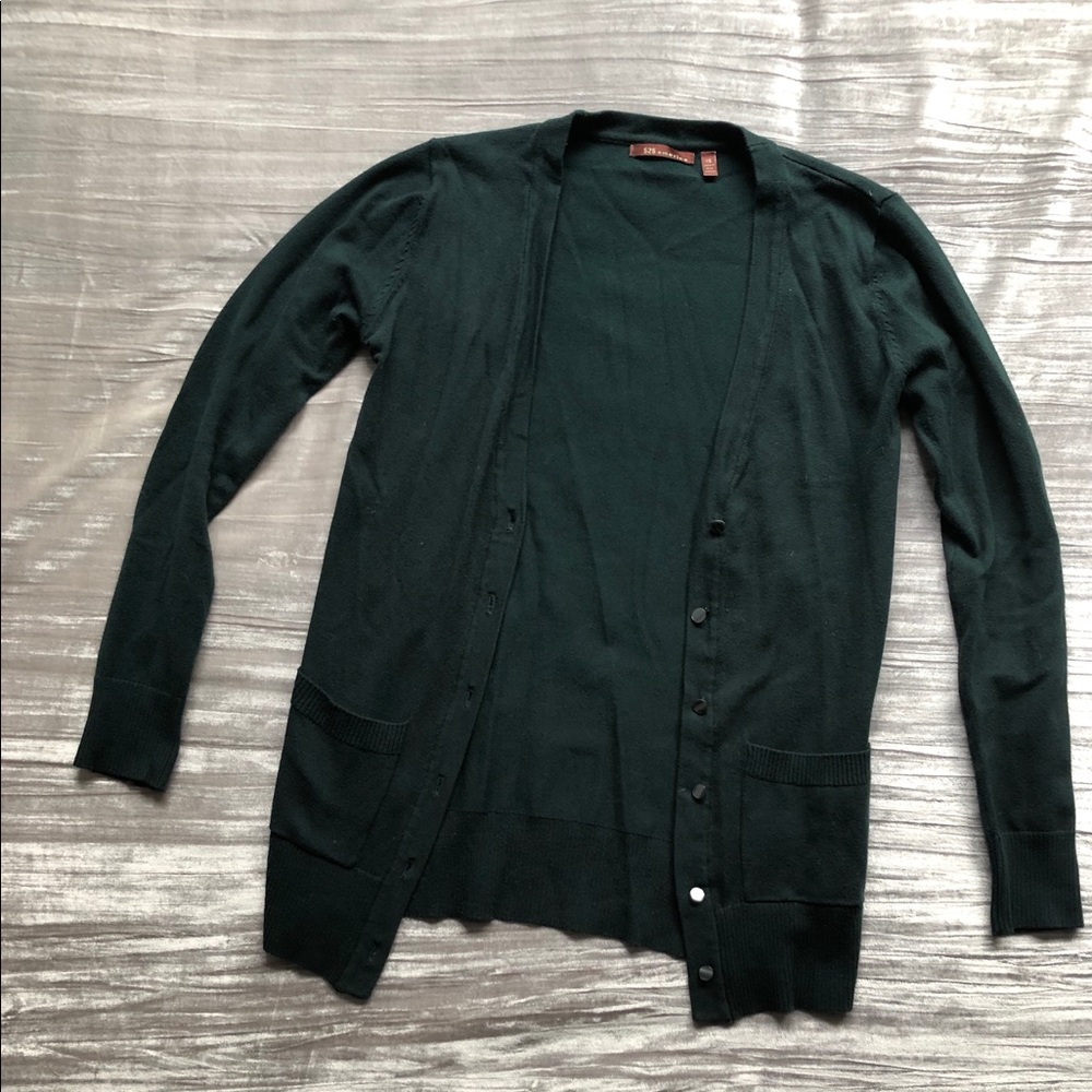 525 America Hunter Green Cardigan